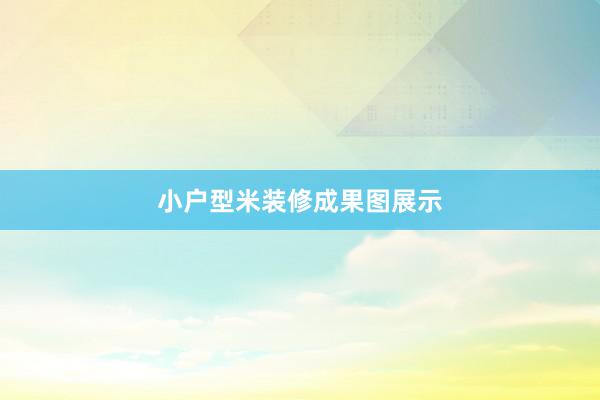 小户型米装修成果图展示